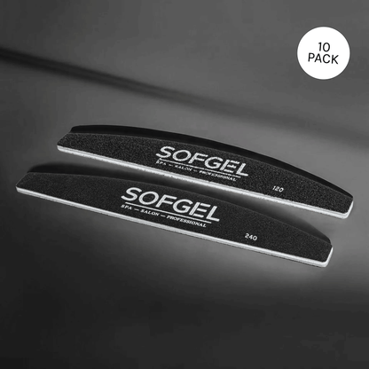 Sofgel Nail File - 120/240 grit emery board