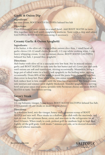 Garlic & Onion Salt: ROOT MATES