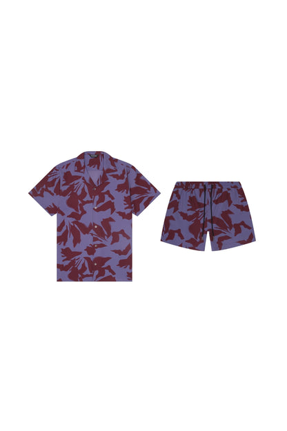 Saint Tropez Cabana Set – Burgundy Lilac