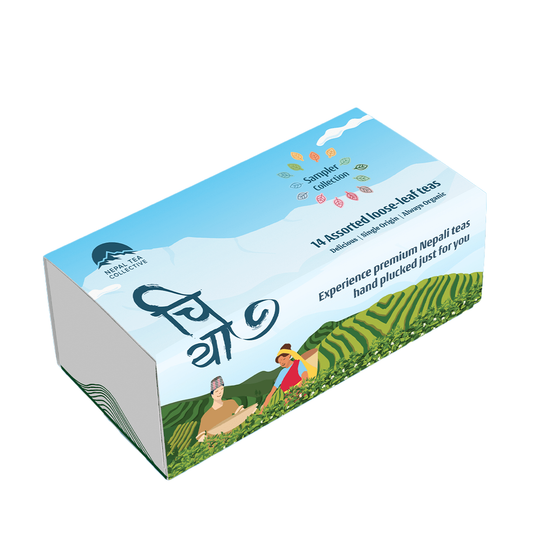 Colección de muestras de té de Nepal