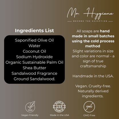 Sandalwood Bar Soap – Classic Scent, Deep Clean