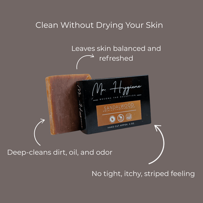 Sandalwood Bar Soap – Classic Scent, Deep Clean