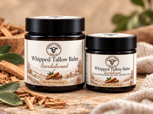 Sandalwood Whipped Tallow Balm | Nourishing Face & Body Moisturizer