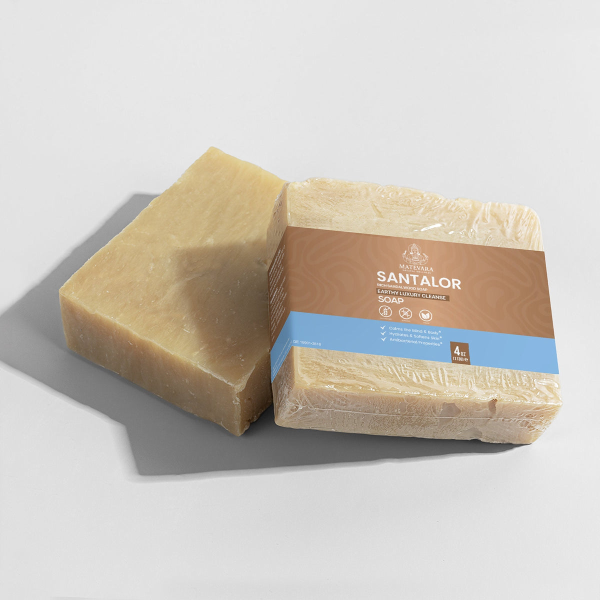 Santalor Rich Sandalwood Soap |Gentle Cleansing Bar for Sensitive Skin | 4 oz