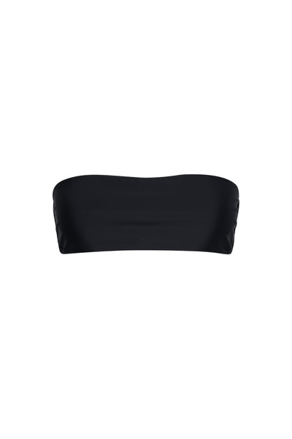 Santorini Seamless Bandeau Bikini Top – Black