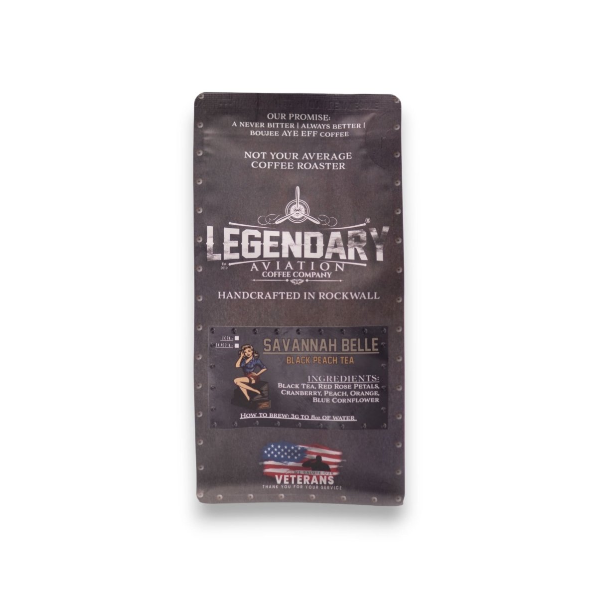 Savannah Belle | Té de melocotón negro en hojas sueltas