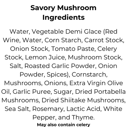 Sauce gourmande aux champignons salée pour 4 personnes