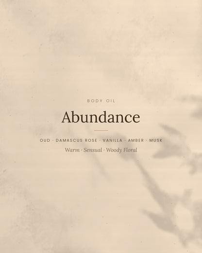 The Body Oil: Abundance