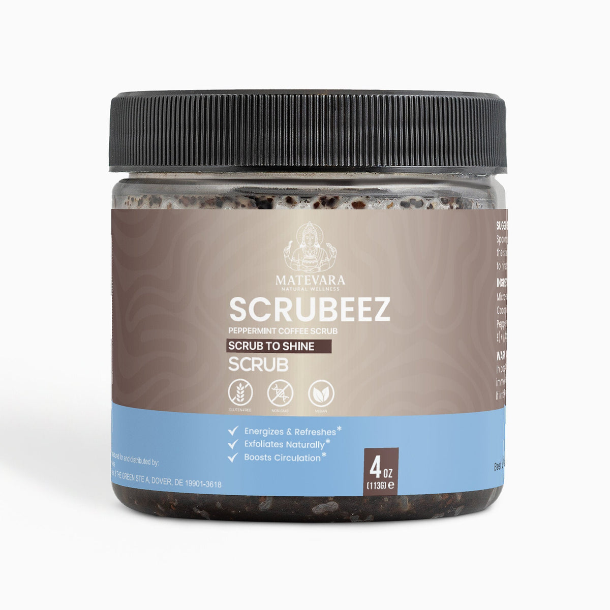 Scrubeez Peppermint Coffee Scrub | 4 oz