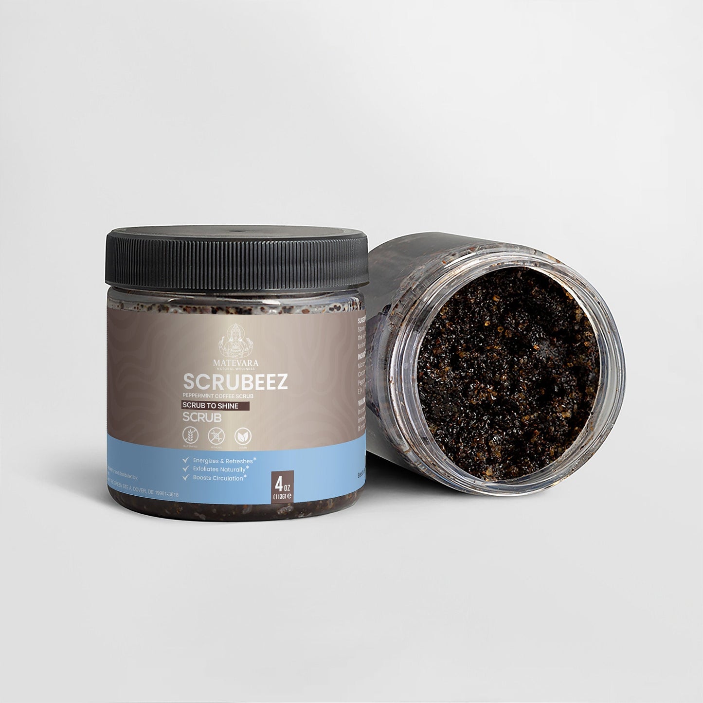 Scrubeez Peppermint Coffee Scrub | 4 oz