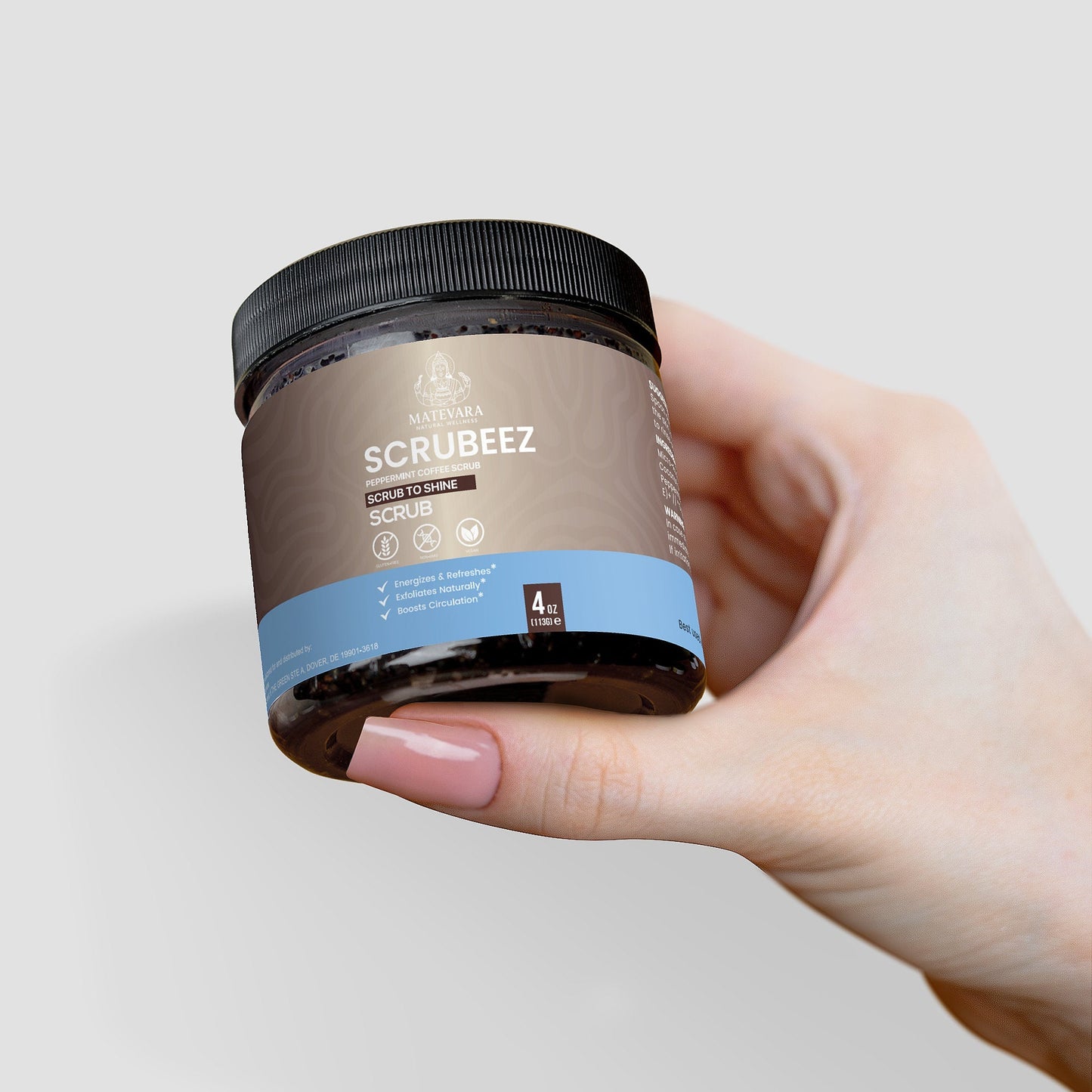 Scrubeez Peppermint Coffee Scrub | 4 oz