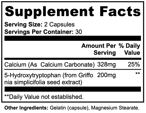 ShantiMoon 5-HTP | Serotonin Support Capsules | 60 Count