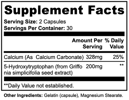 ShantiMoon 5-HTP | Serotonin Support Capsules | 60 Count