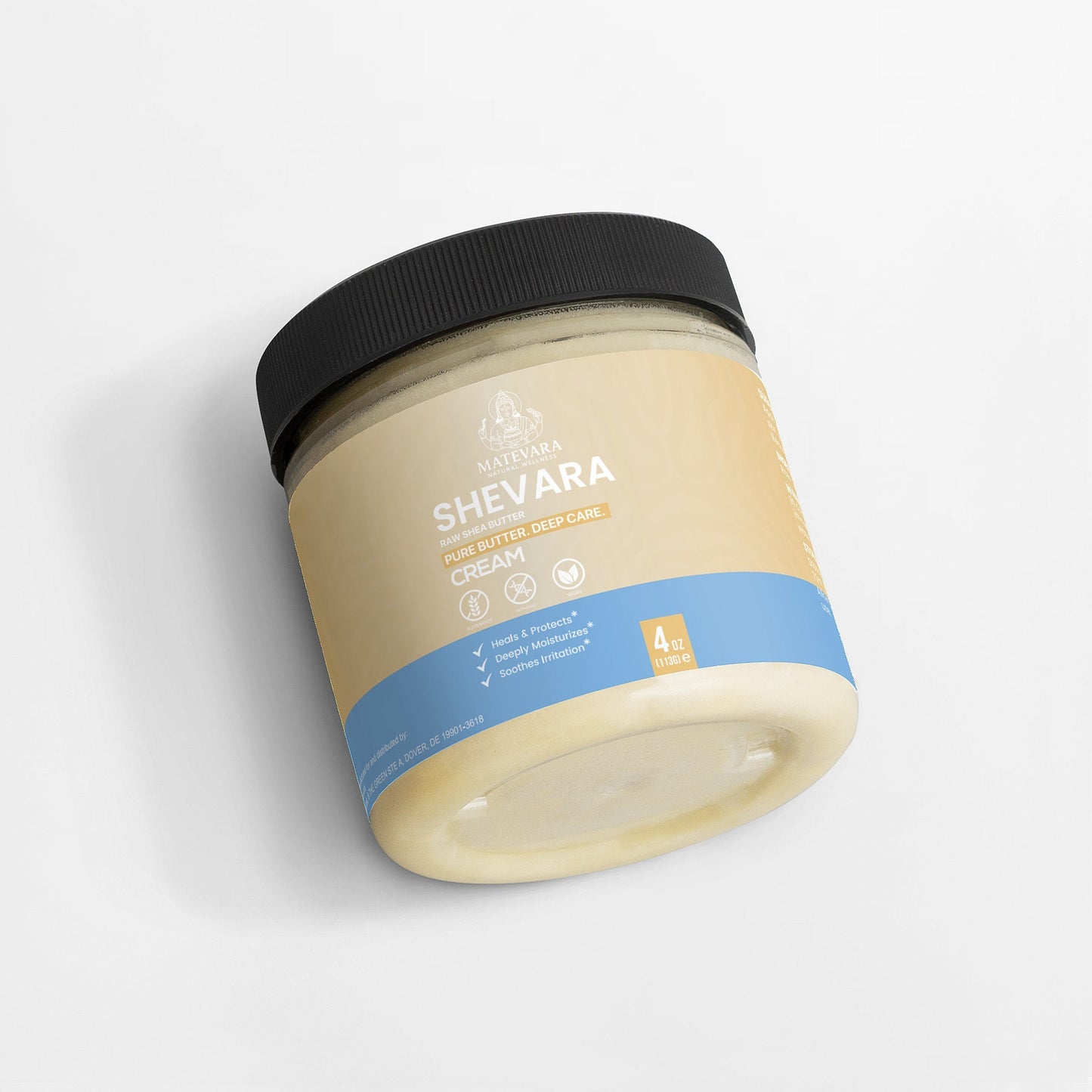 Shevara Organic Raw Shea Butter | Unrefined, 100% Natural |4 oz