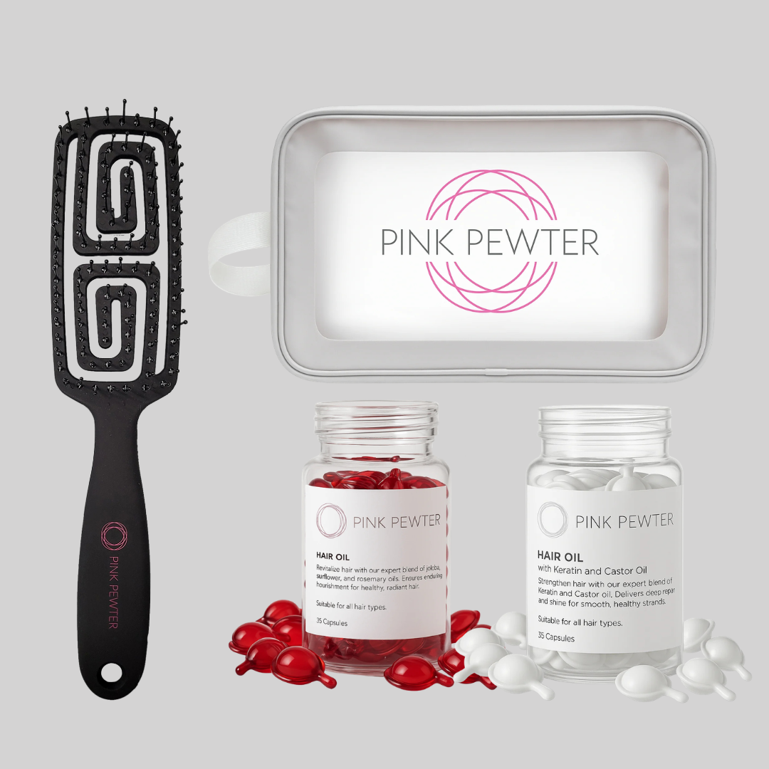 Shine & Strength Kit with Travel Bag