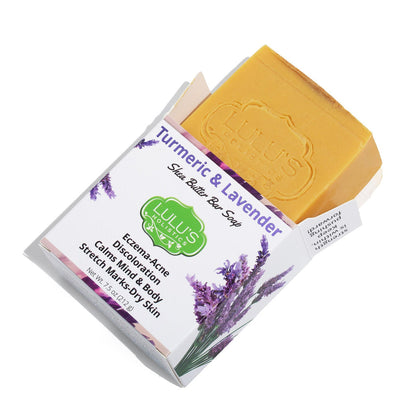 Turmeric & Lavender Shea Butter Bar Soap – Calming Brightening Cleanse