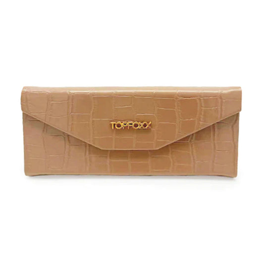 Nude Faux Croco Hard Case