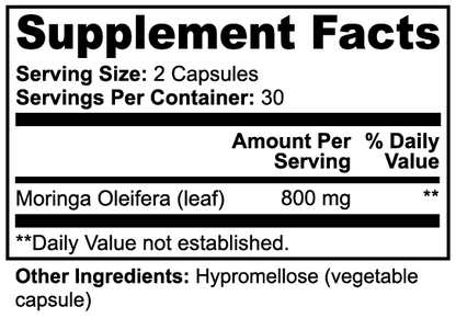 ShubhVita Moringa Pure | Vegan Capsules | 60 Count