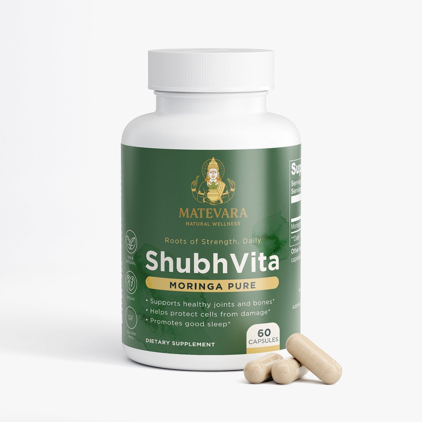 ShubhVita Moringa Pure | Vegan Capsules | 60 Count