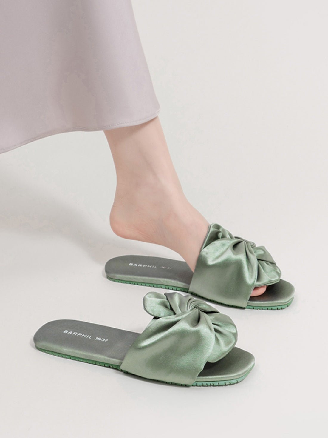 Silky Satin Bow Slippers | Daily Health & Beauty