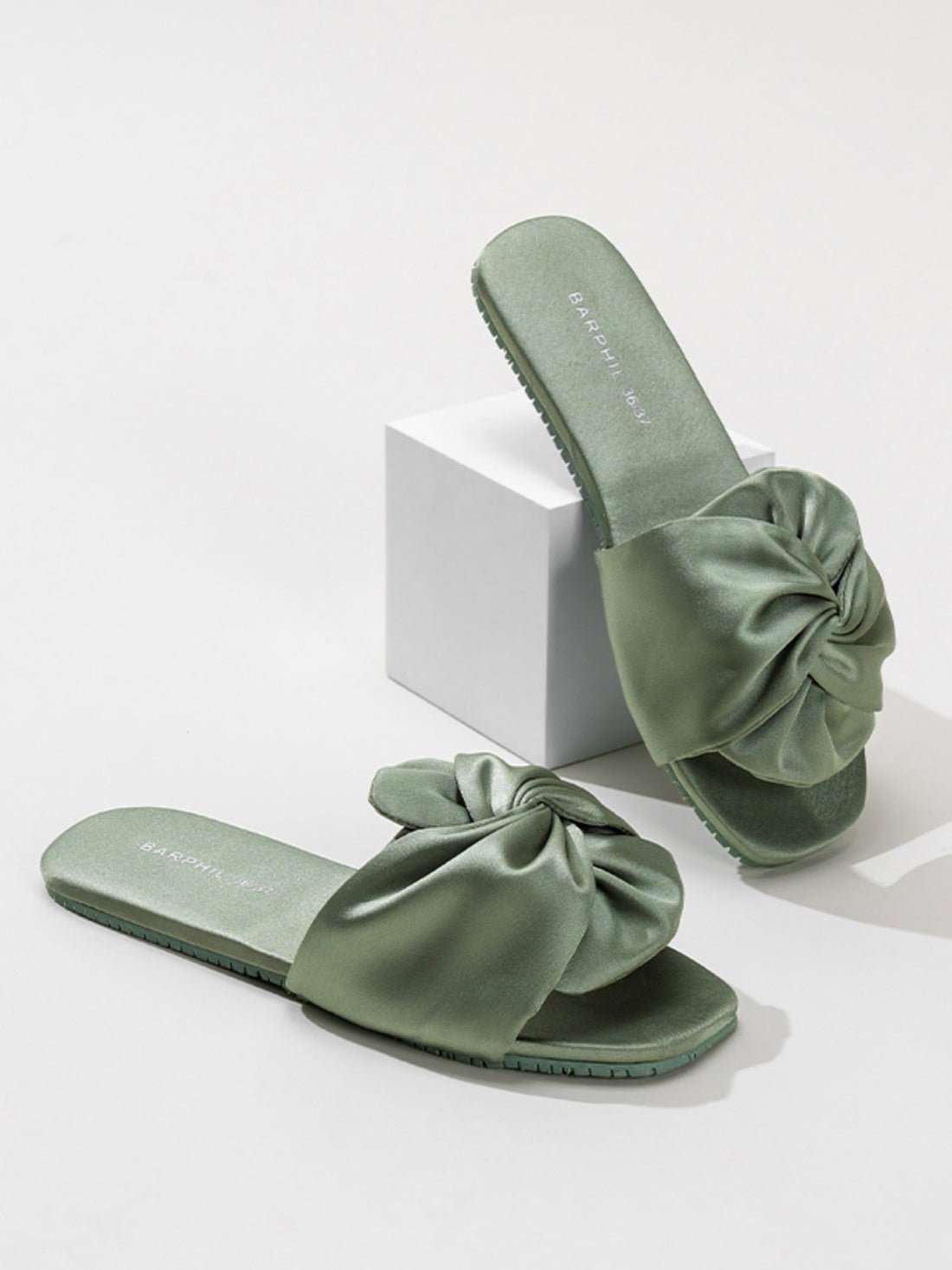 Silky Satin Bow Slippers | Daily Health & Beauty