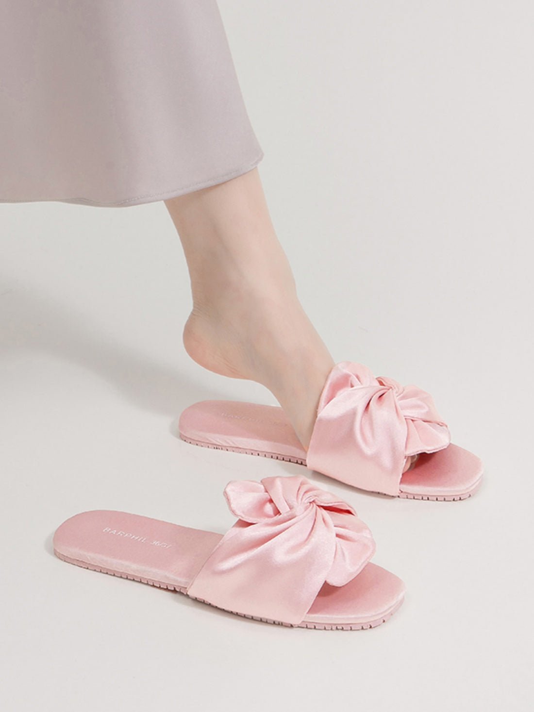 Silky Satin Bow Slippers | Daily Health & Beauty