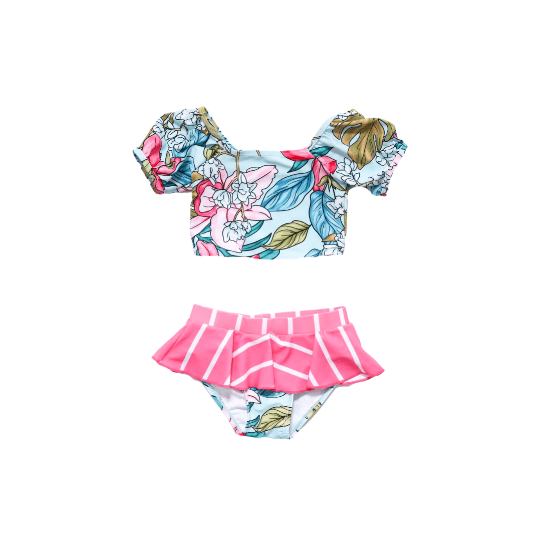 Silver Seaside Two Piece Swimsuit | Daily Health & Beauty