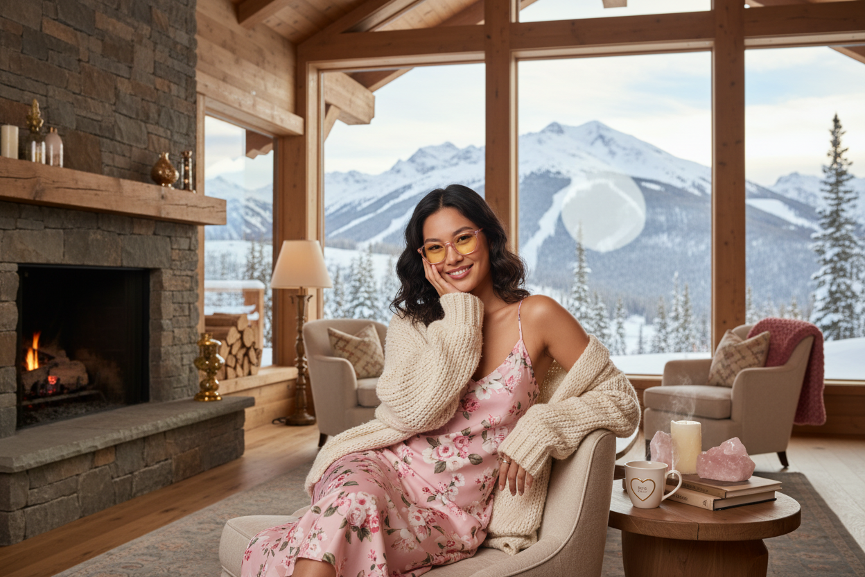 Rose Quartz Blue Light Blocking Glasses - DreamWalkerz Crystal Collection