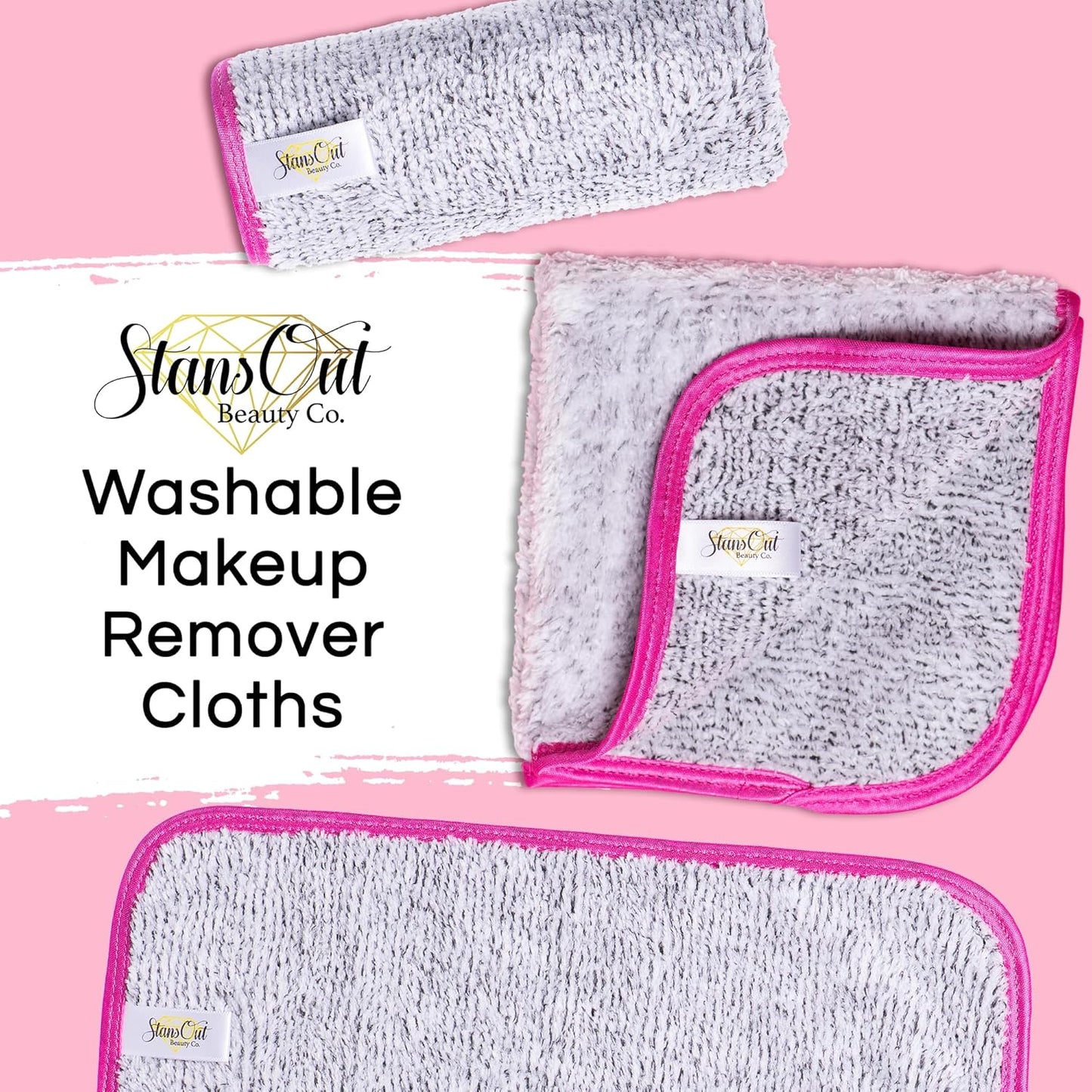 Makeup Removing Washcloths – 3-Pack | Reusable, Ultra-Soft & Eco-Friendly