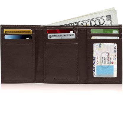 Slim Trifold Wallet With ID Window