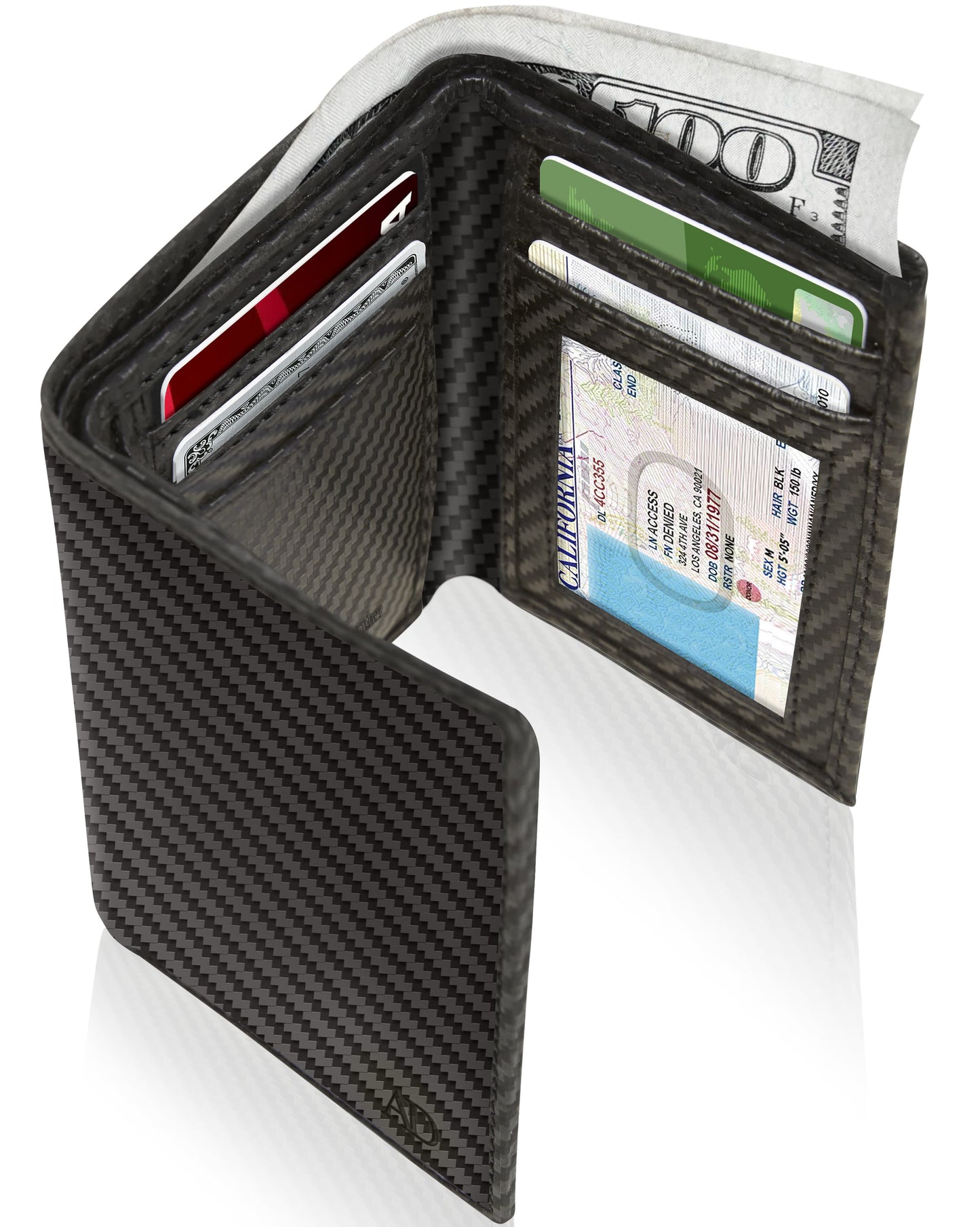Slim Trifold Wallet With ID Window