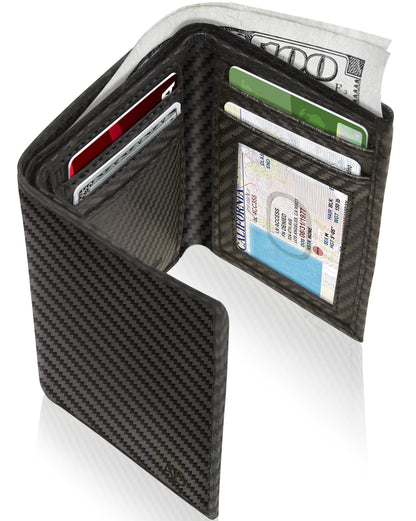 Slim Trifold Wallet With ID Window