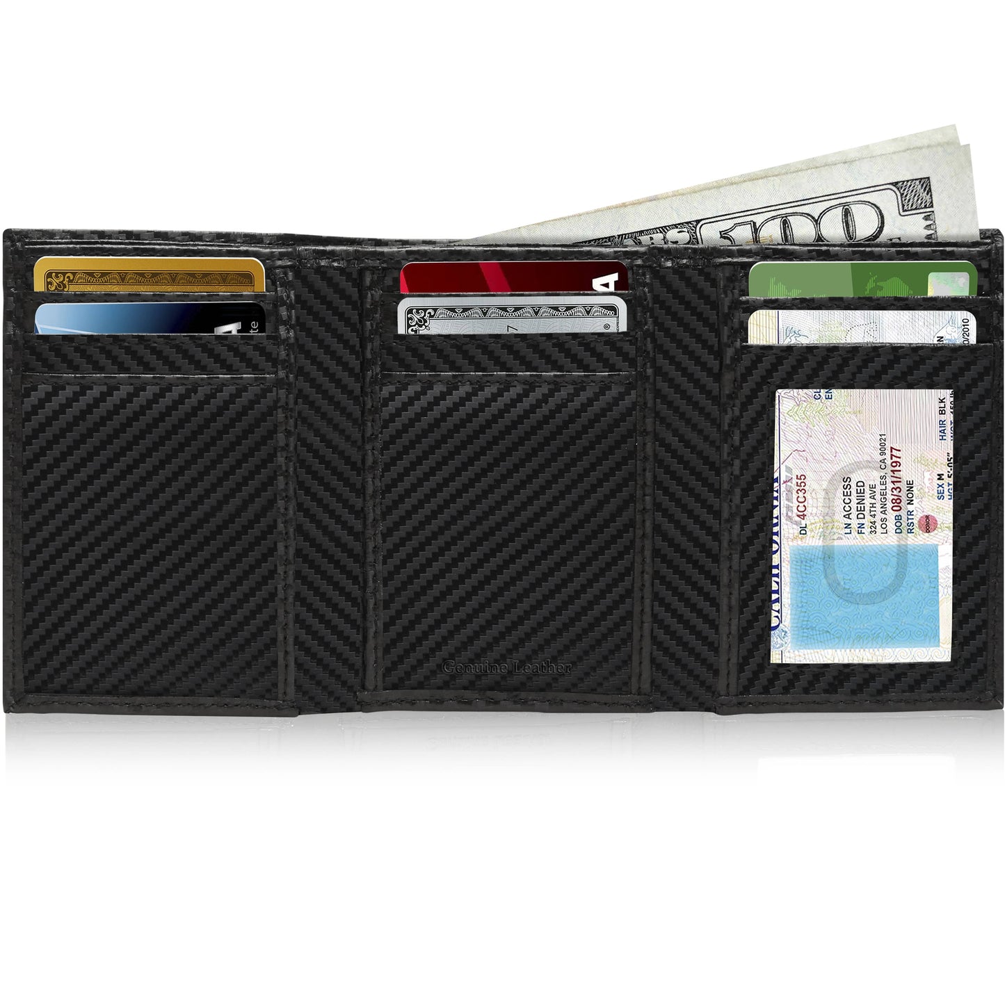 Slim Trifold Wallet With ID Window