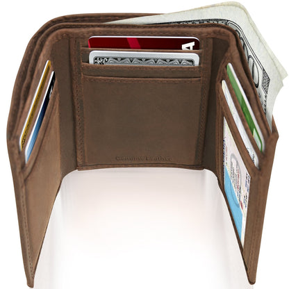 Slim Trifold Wallet With ID Window