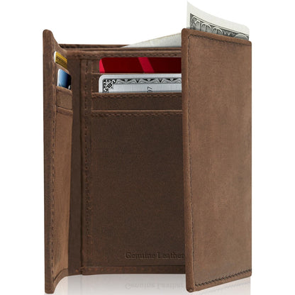 Slim Trifold Wallet With ID Window