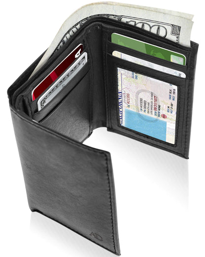 Slim Trifold Wallet With ID Window