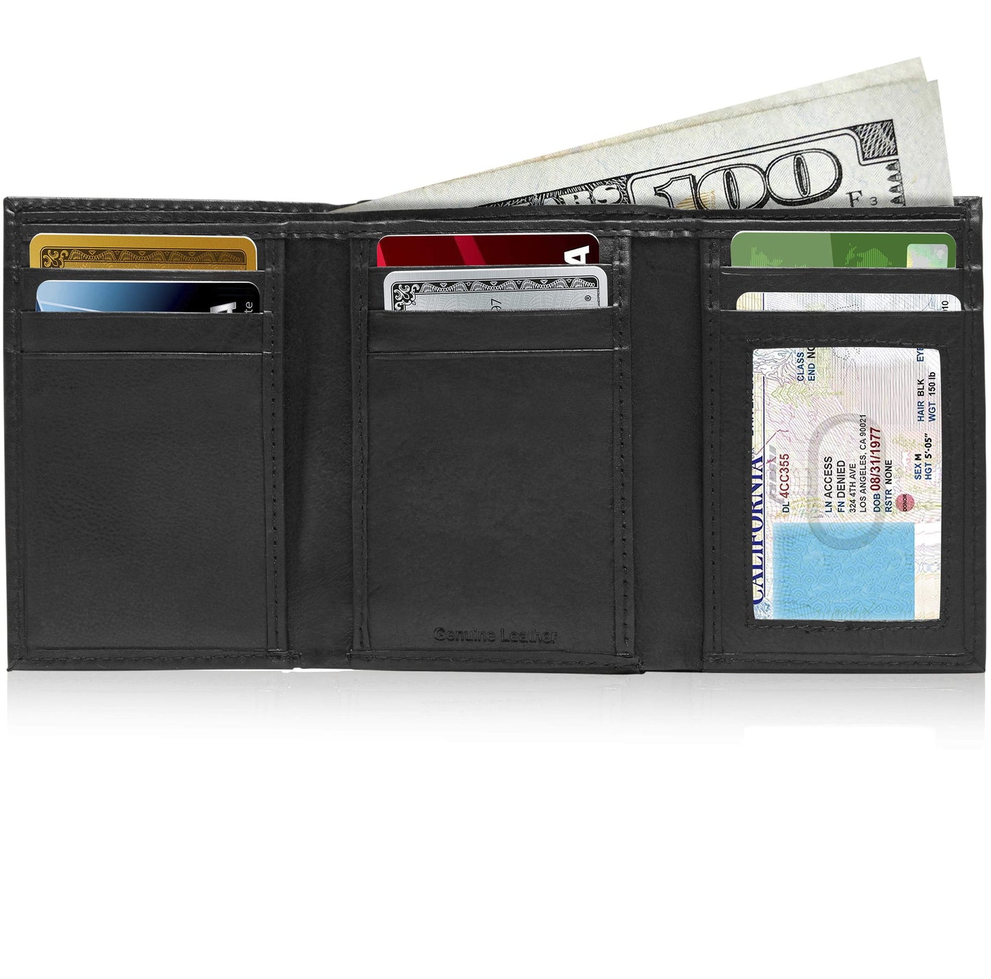 Slim Trifold Wallet With ID Window