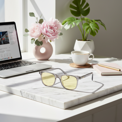 Lunettes d'ordinateur Quartz Fumé – Collection Cristal DreamWalkerz