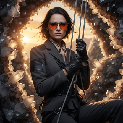 Lunettes de Sommeil en Quartz Fumé – Collection de Cristaux DreamWalkerz