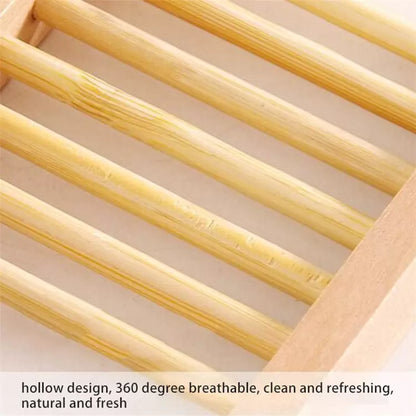 4-Pack Bamboo Soap Dish