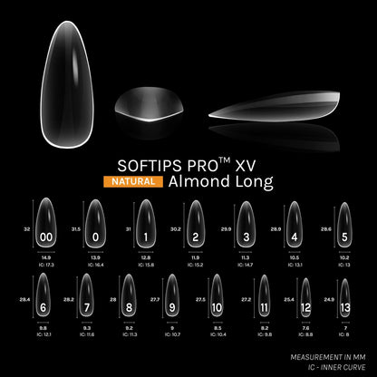 SOFTIPS PRO™ XV NATURAL - ALMOND LONG | Daily Health & Beauty
