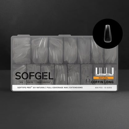 SOFTIPS PRO™ XV NATURAL - COFFIN LONG | Daily Health & Beauty