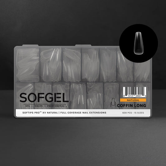 SOFTIPS PRO™ XV NATURAL - COFFIN LONG | Daily Health & Beauty