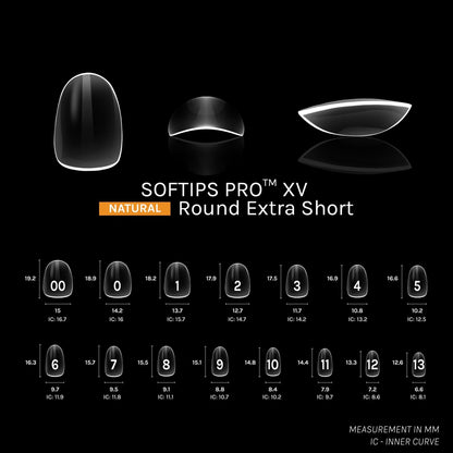 SOFTIPS PRO™ XV NATURAL - ROUND EXTRA SHORT | Daily Health & Beauty