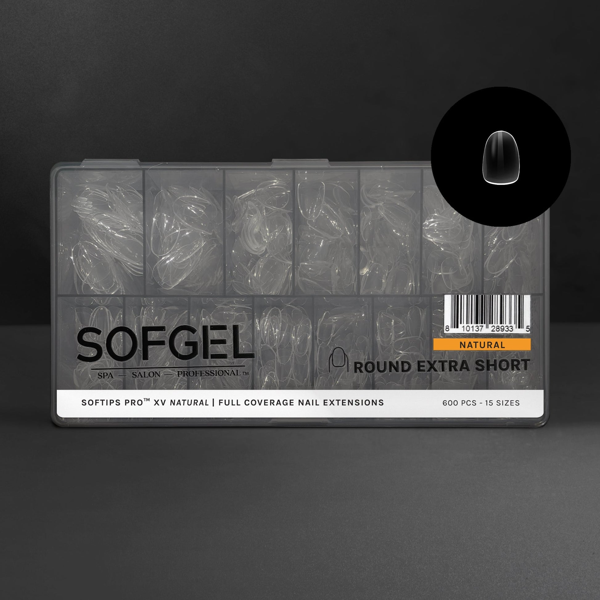 SOFTIPS PRO™ XV NATURAL - ROUND EXTRA SHORT | Daily Health & Beauty
