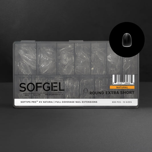 SOFTIPS PRO™ XV NATURAL - ROUND EXTRA SHORT | Daily Health & Beauty