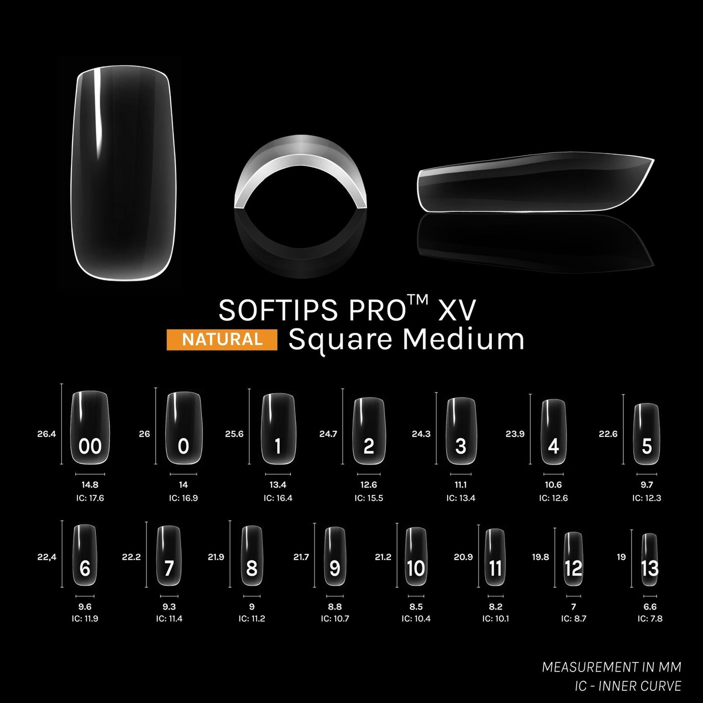 SOFTIPS PRO™ XV NATURAL - SQUARE MEDIUM | Daily Health & Beauty