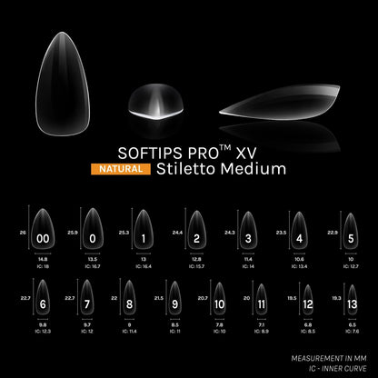 SOFTIPS PRO™ XV NATURAL - STILETTO MEDIUM | Daily Health & Beauty