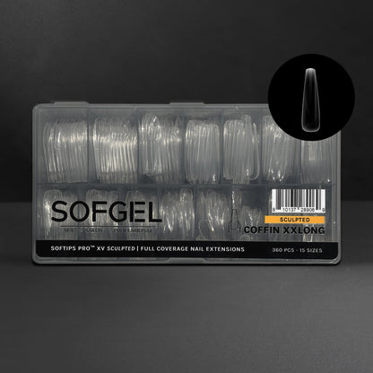 SOFTIPS PRO™ XV SCULPTED - COFFIN EXTRA EXTRA LONG | Daily Health & Beauty