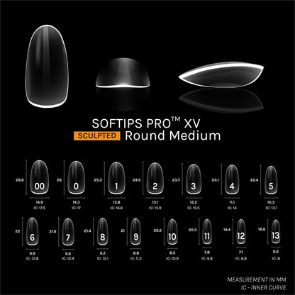 SOFTIPS PRO™ XV SCULPTED - ROUND MEDIUM | Daily Health & Beauty